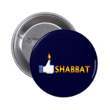 Shabbat Pinback Buttons