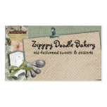 Shabby chic cherry icebox cooking baking biz cards business cards