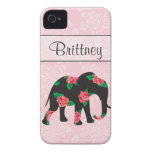 Shabby Chic Floral Elephant Iphone 4/4S case