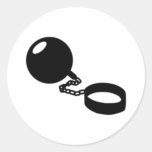 Shackle married sticker