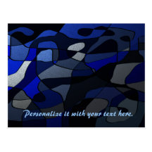 Shades of Blue Postcard