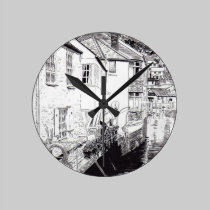 'Shades of Polperro' Clock wall clocks