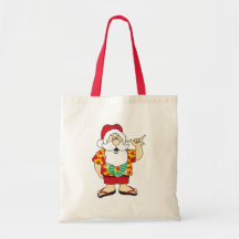 Shaka Santa Canvas Bag