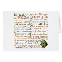 Shakespeare Insults Collection Greeting Cards
