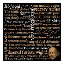 Shakespeare Insults Collection posters