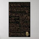 Shakespeare Insults Collection Poster