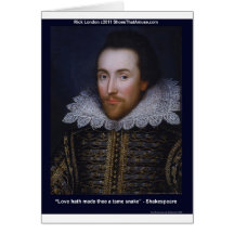 Shakespeare Tame Snake Love Quote Gifts & Tees Greeting Card