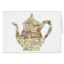 Shakespeare Teapot Greeting Cards
