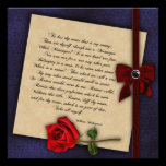 Shakespearean Rose Gothic Wedding invitations