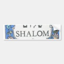 Shalom! Bumper Sticker