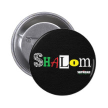 Shalom Button (Black/Tri)