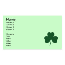 Shamrock Business Card