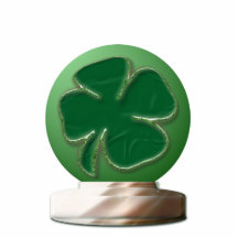 Shamrock Chrystal Ball Acrylic Magnet Photo Cut Outs