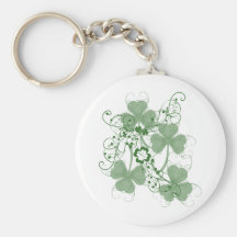Shamrock Graphic Keychain