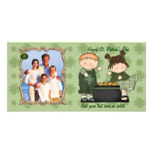 Shamrock Kids - Customise Photo Custom Photo Card