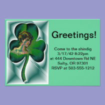 Shamrock Metal invitations