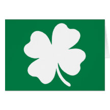 Shamrock  St Patricks Day Ireland Greeting Card