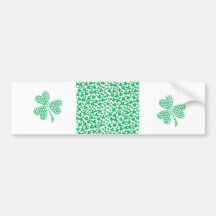 Shamrocks for St Patrick's Day Bumper Stickers