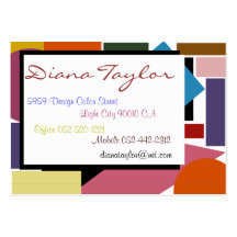 Shapes In Colours - Customised Business Card Template