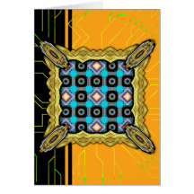 Shapes Rotated Greeting Card