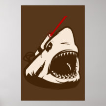 Shark with a Frickin' Laser Beam Print