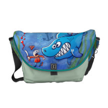 Sharks are Furious, Stop Finning! Courier Bag