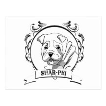 SHARPEI POST CARDS