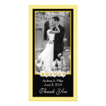 Shasta Daisy Wedding Thank You Photo Card