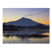 SHASTA SUNRISE POST CARD