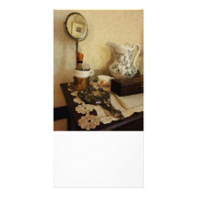 Shaving Brush, Mug and Mirror Photo Greeting Card