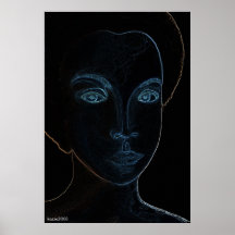 She (black/light) Poster Print Optimised ver.