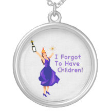 She Forgot To Have Children Personalised Necklace
