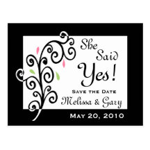 She Said Yes! Post Card