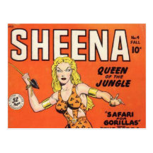 Sheena: Jungle Woman Comic book Postcard