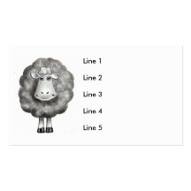 SHEEP DRAWING BUSINESS CARD