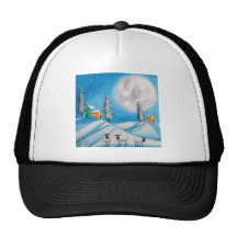 SHEEP FULL MOON FOLK ART HATS
