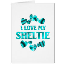 SHELTIE Love Card