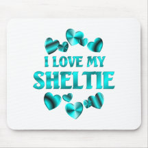 SHELTIE Love Mouse Pads