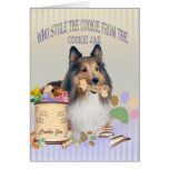 Sheltie Stole The Cookies Cookie Jar Cards