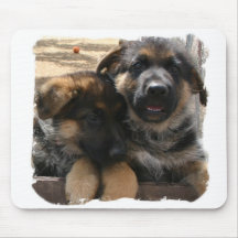 Shepherd Puppies Mousepad