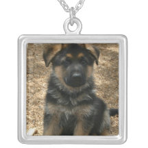Shepherd Puppy  Necklace