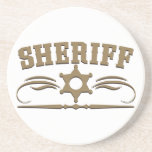 Sheriff Western Style Drink Coasters