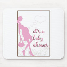 she's having a baby! mouse pad