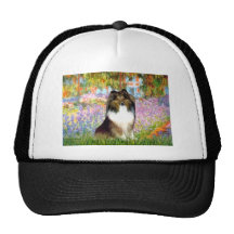 Shetland Sheepdog 14 - garden Trucker Hats