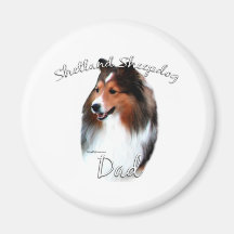 Shetland Sheepdog (sable) Dad 2 Fridge Magnet