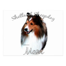 Shetland Sheepdog (sable) Mum 2 Post Cards
