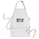 SHIBA INU Dad Paw Print 1 Aprons