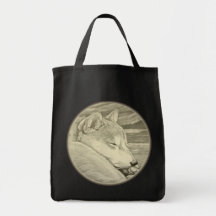 Shiba Inu Tote Bag Dog Art Gifts T-shirts