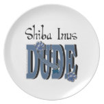 Shiba Inus DUDE Party Plates