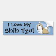 Shih Tzu Bumper Sticker
